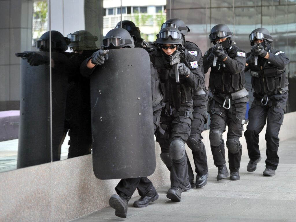 SWAT Team in Action