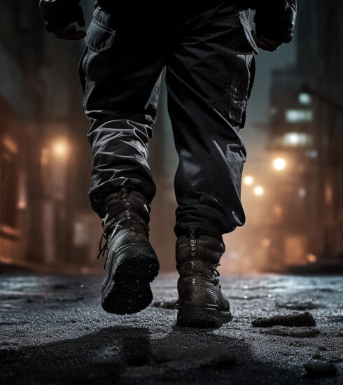 Auditory Footstep Recognition Tradecraft - Man in Tactical Boots Walking in The Street of Moscow, Russia | RDCTD Covert Operative